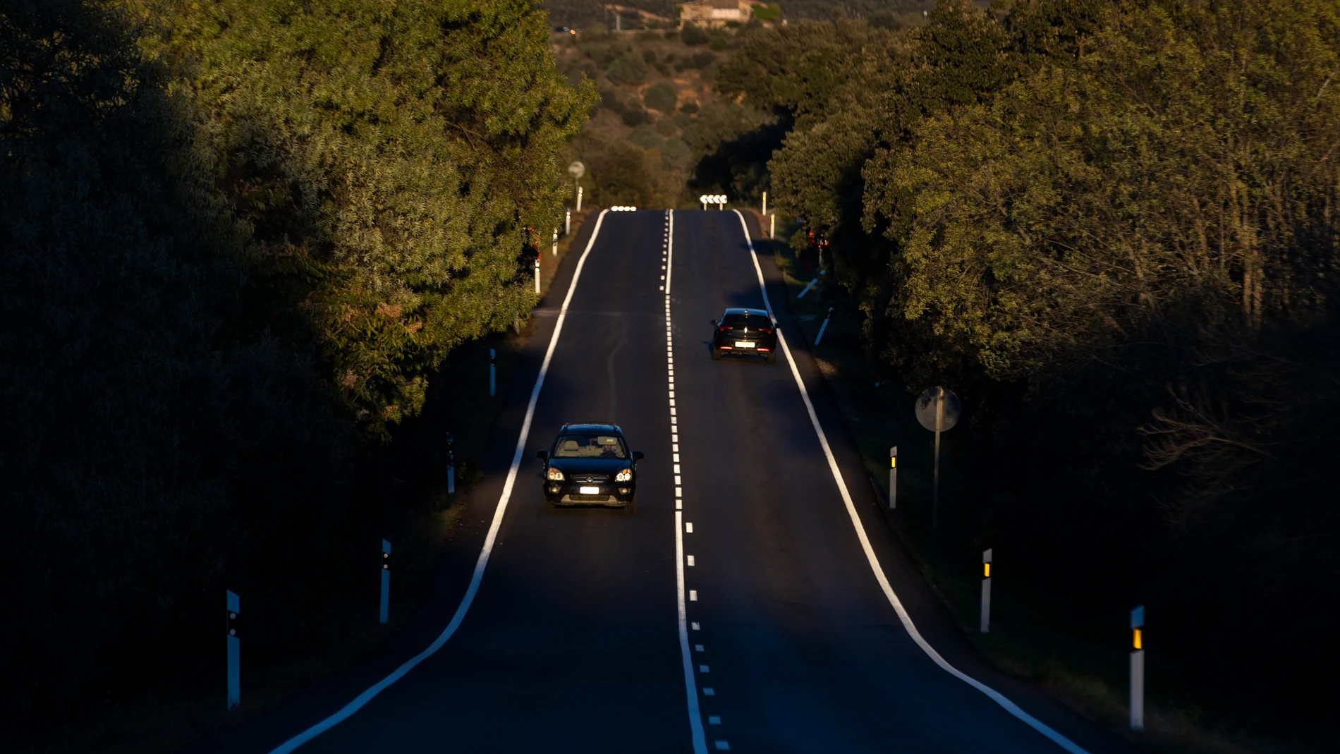 Imagen de carreteras de la Comunidad de Madrid en la red principal y secundaria.