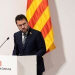 El presidente de la Generalitat, Pere Aragonès