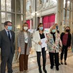 María José Catalá junto a sus concejales, al inicio del pleno sobre el estado de la Ciudad