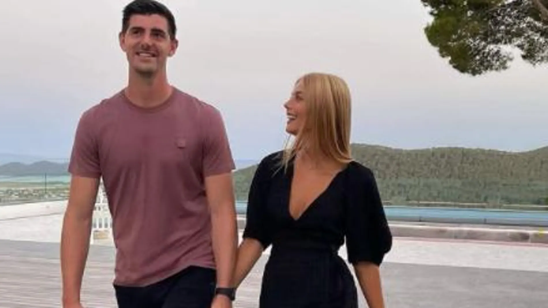 Mishel Gerzig y Thibaut Courtois