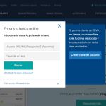 Imagen de la web falsa que suplanta la identidad del BBVA para obtener las credenciales bancarias del usuario.