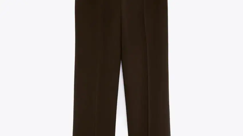 Pantalón de tiro alto de estilo masculino.