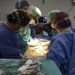 Una intervención de trasplante hepático