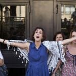 Juana Rivas sale de los juzgados de Granada tras acordarse su libertad provisional en noviembre del pasado año