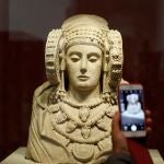 La dama de Elche en el Museo Arqueológico Nacional, en Madrid