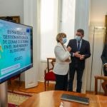 La alcaldesa de Cartagena, Noelia Arroyo, junto al consejero de Medio Ambiente, Anotnio Luengo