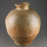 Wabi Sabi tarro de almacenamiento. Shigaraki, Japan, finales del siglo XVI - principios del XVII.