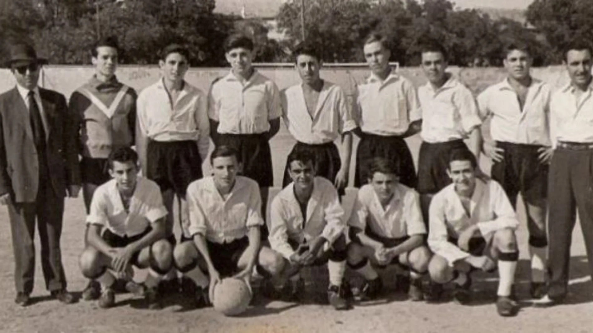 Una de las primeras fotos del CD Carabanchel