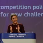 La vicepresidenta de la Comisión Europea, Margrethe Vestager