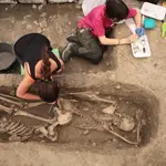 Trabajos de exhumación en el barranco de Víznar, en Granada, una zona donde siempre se dijo que está enterrado el cuerpo de Federico García Lorca