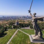 "La madre patria te llama", estatua que conmemora la Batalla de Stalingrado