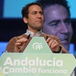 El secretario general del Partido Popular, Teodoro García Egea, el sábado en el congreso del PP andaluz