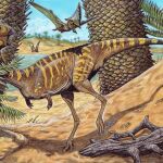 Paleoarte representando a Berthasaura leopoldinae (Maurilio)