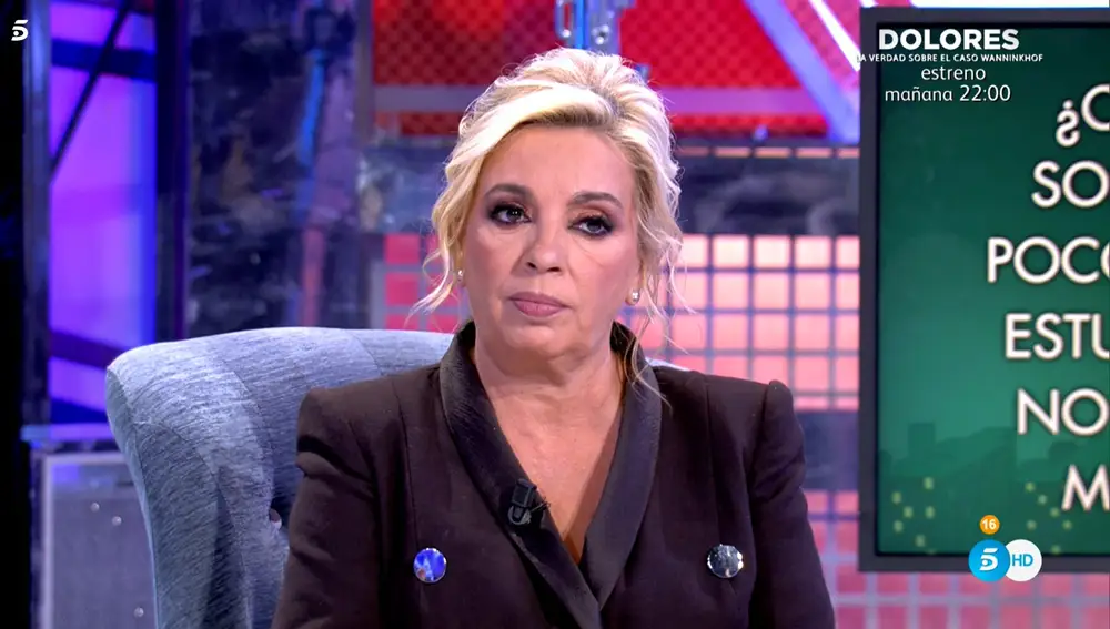 Carmen Borrego en el polígrafo de 'Sábado Deluxe'