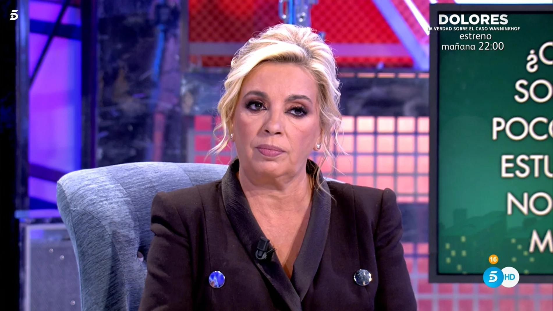 Carmen Borrego en el polígrafo de 'Sábado Deluxe'