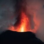 El volcán de Cumbre Vieja, en La Palma