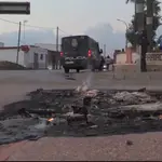 Muere un motorista en un choque durante un corte de tráfico por la huelga en Cádiz