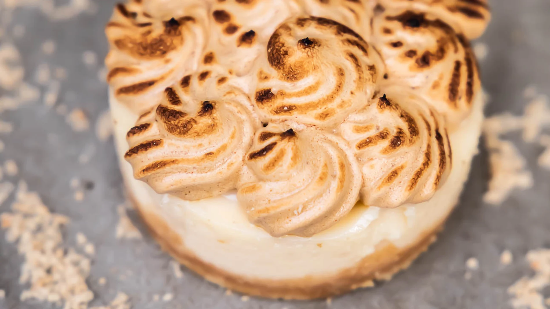 Detalle de un postre