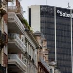 Aspecto de la sede corporativa del Banco Sabadell en Barcelona