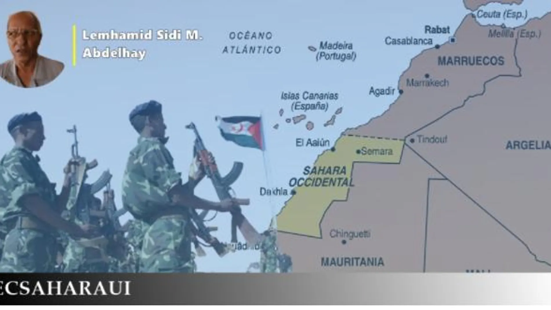 Imagen de Ecsaharaui sobre el conflicto del Sáhara