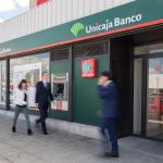 Una sucursal de Unicaja de Salamanca