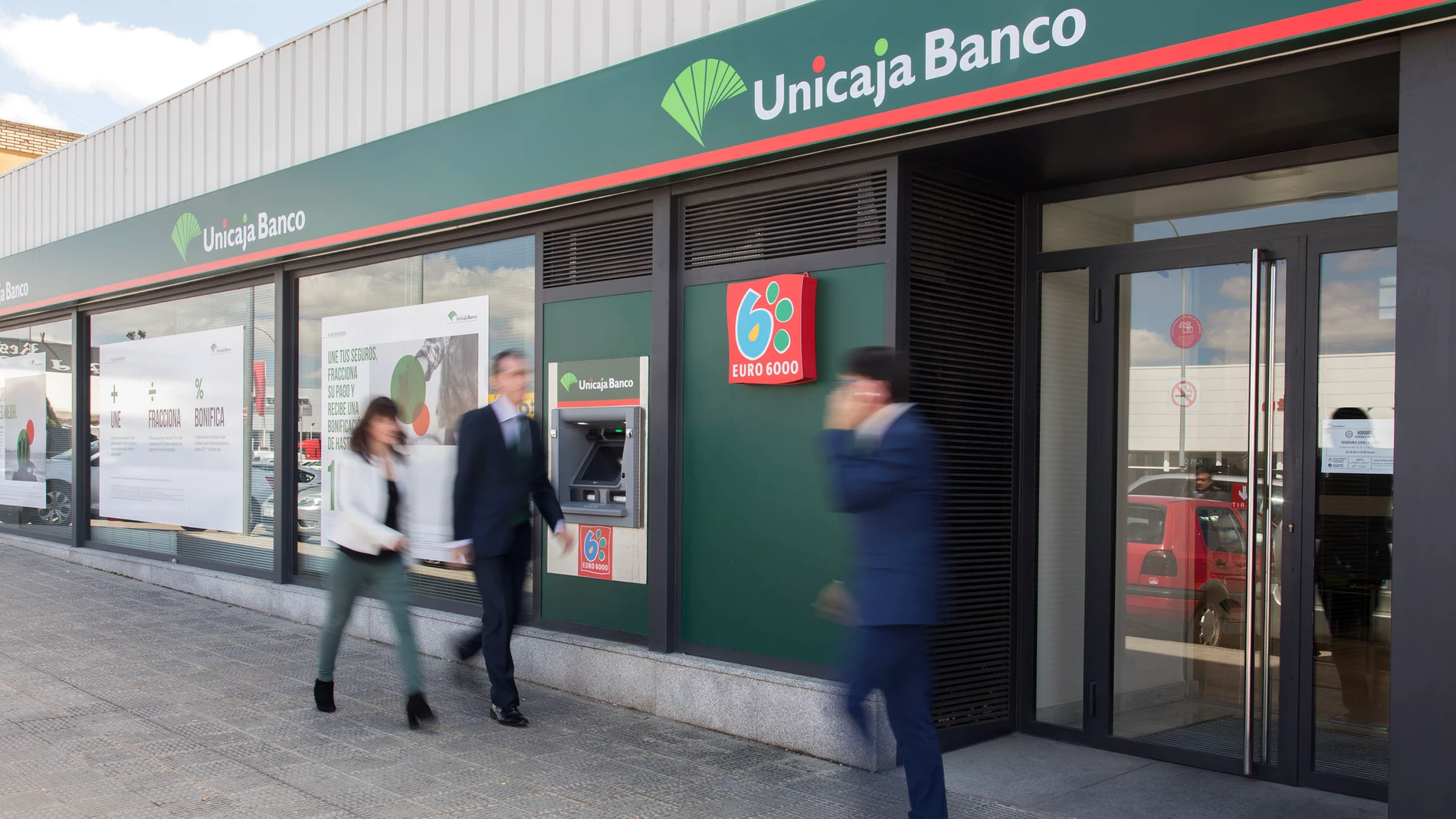 Una sucursal de Unicaja de Salamanca