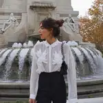 Rocío Osorno con camisa de Uterqüe.