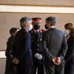Lesmes, Trapero, González-Trevijano y Delgado, ayer en el acto de la entrega de despachos en Barcelona