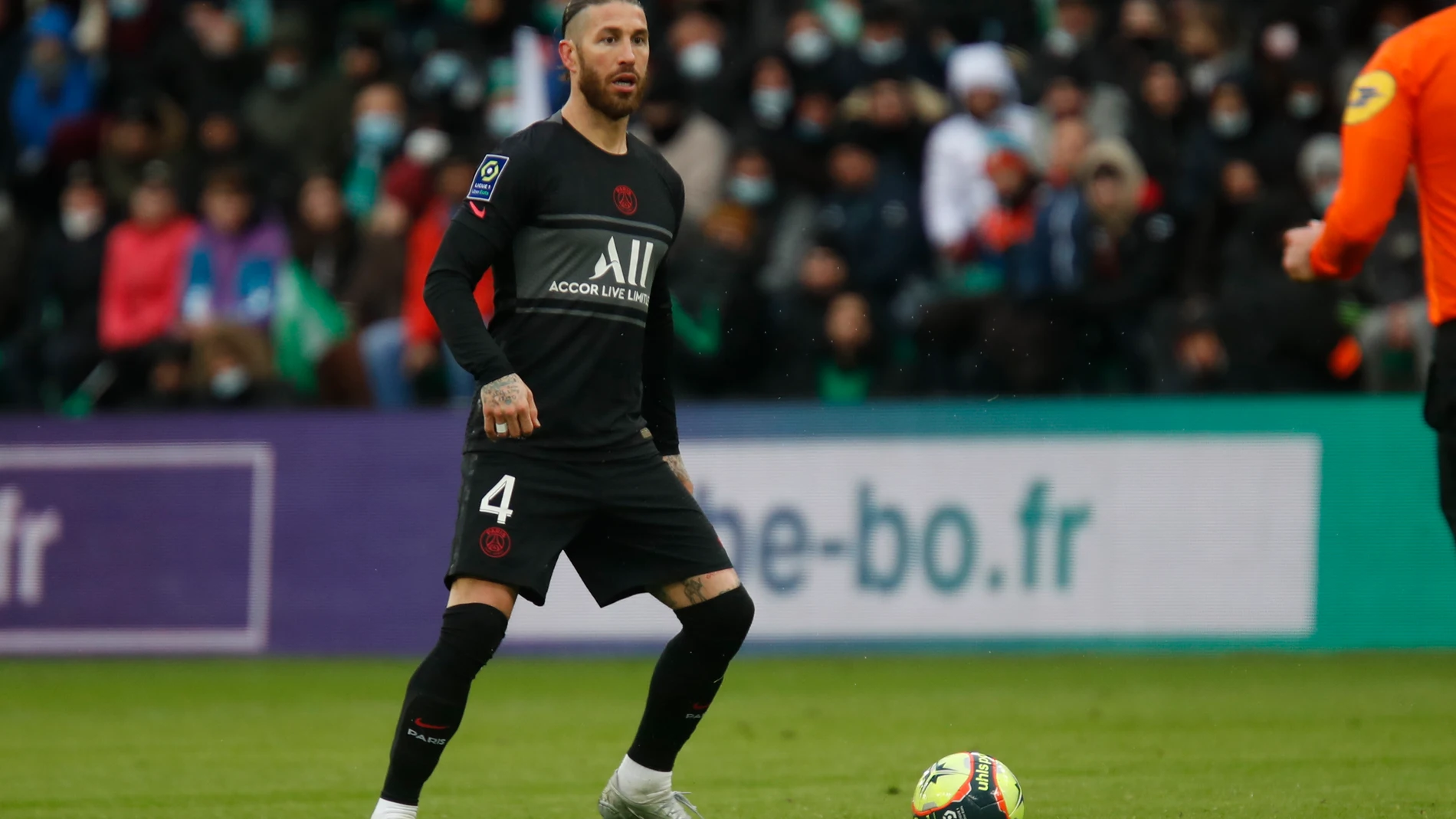 Sergio Ramos debutó este domingo con el PSG.