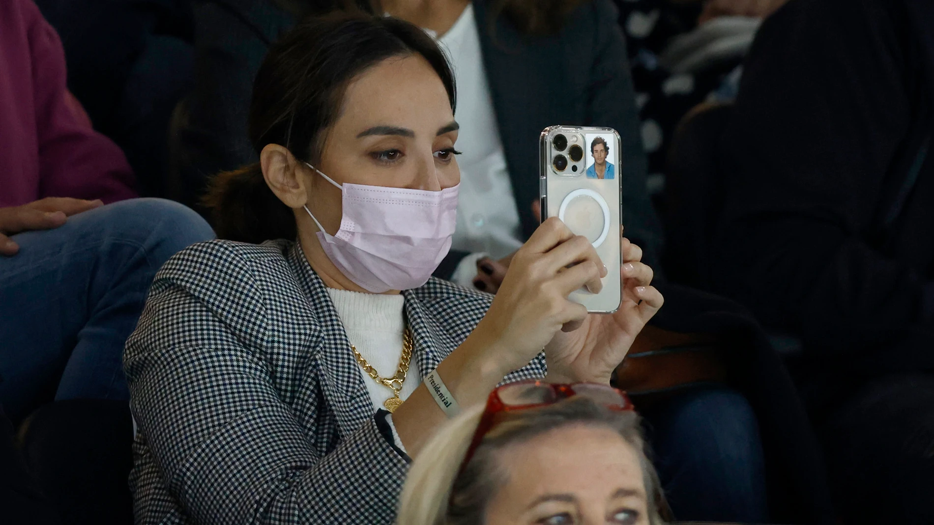 Tamara Falco, durante la Copa Davis 2021