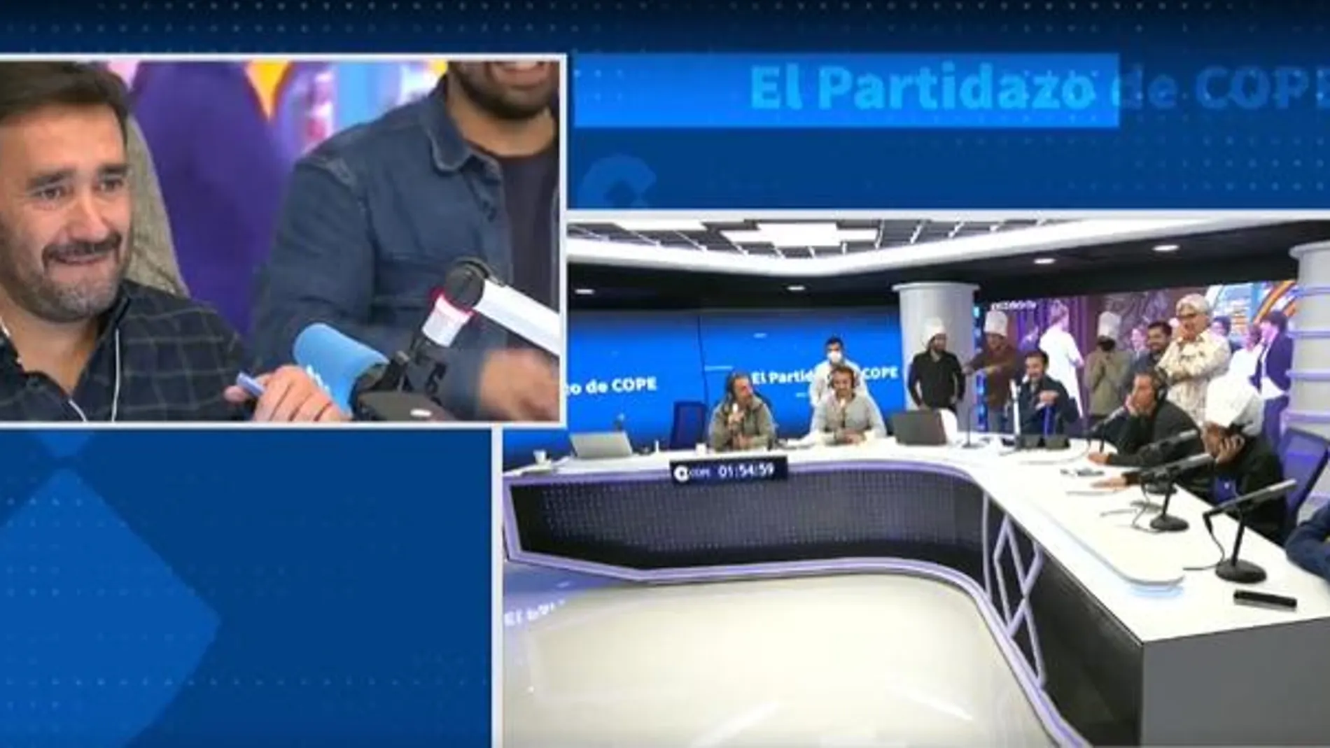 Juanma Castaño en su programa, "El partidazo de Cope"