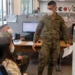 Carlos Raduán, el coordinador de 125 militares de la Comandancia General de Baleares durante su trabajo tras la incorporación de 30 nuevos efectivos destinados a esas funciones por el Servicio de Salud.
