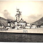 Imágenes de los destructor Jorge Juan D-25 de la Armada, de la clase Lepanto, a su salida del puerto de Cartagena