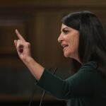 La diputada de Vox, Macarena Olona, en una intervención en el pleno del Congreso