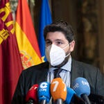 El presidente de la Comunidad, Fernando López Miras