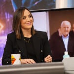 Tamara Falcó con blazer de Mango.