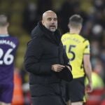 Pep Guardiola, entrenador del Manchester City. (AP Photo/Ian Walton)