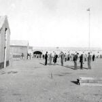 Imagen de los barracones de la colonia penitenciaria de La Savina, en Formentera (Islas Baleares)