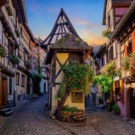 Fotografía de Eguisheim, Francia. El pueblo que sirvió de inspiración para la Bella y la Bestia