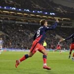 Griezmann celebra su gol al Oporto