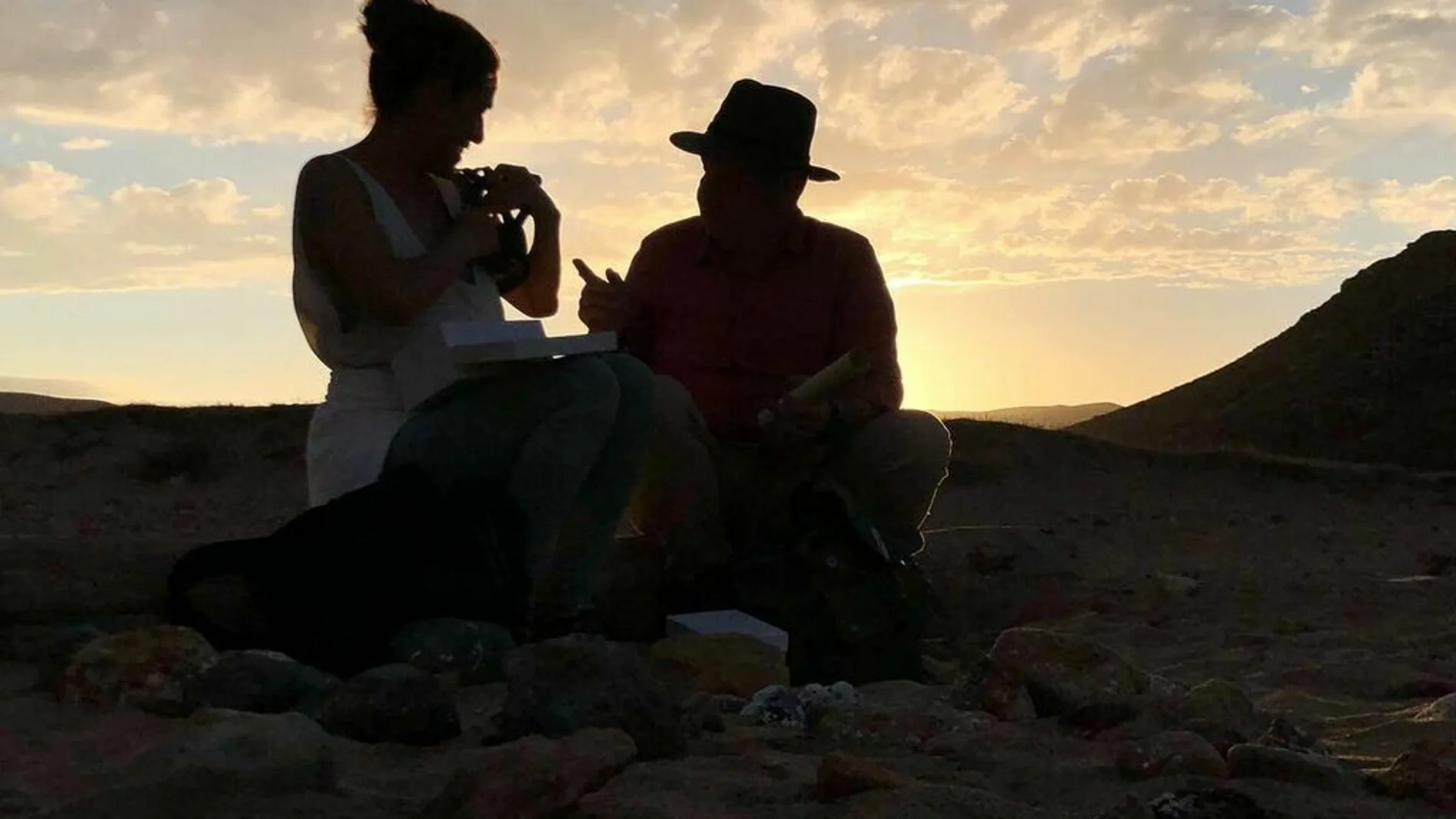 Foto compartida por Chicote del programa con la presentadora