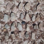 Hachas de mano rescuparadas en la prospección arqueológica del yacimiento de Valparaíso (Hortigüela, Burgos)