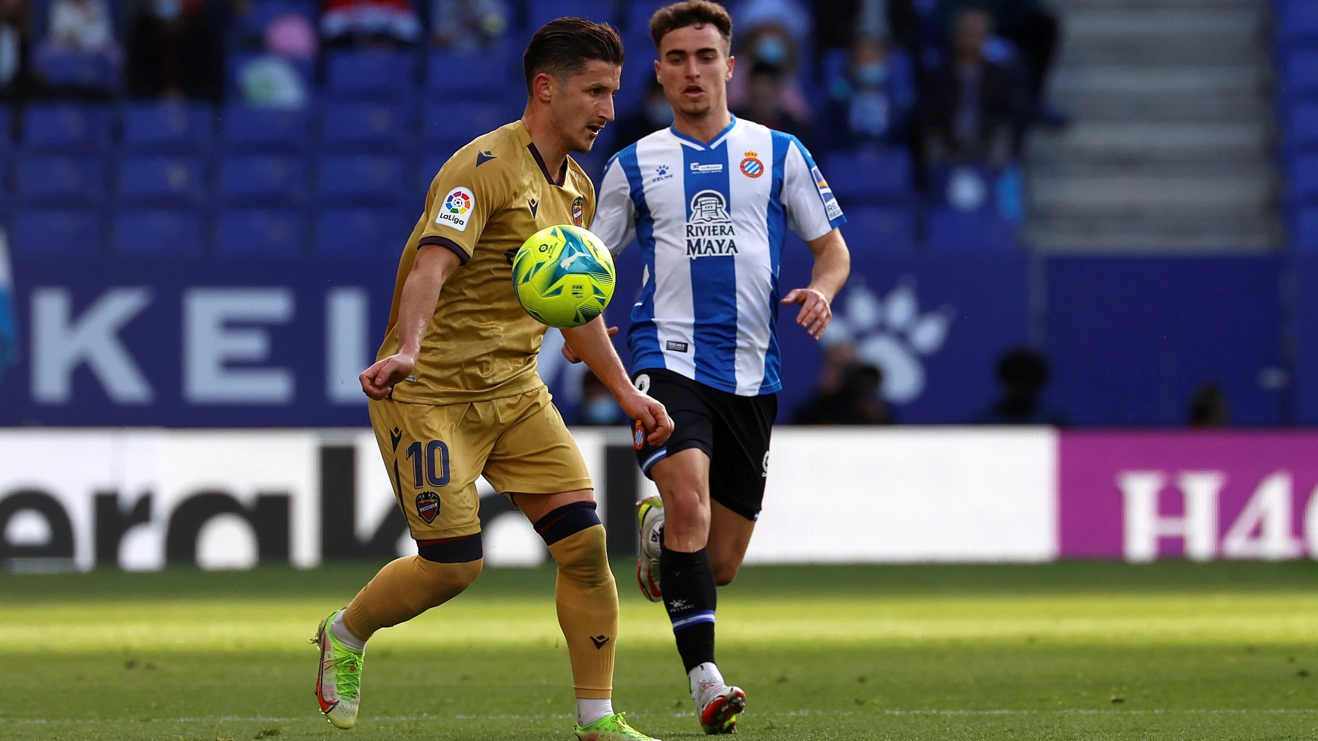 Óscar Melendo con el Espanyol.