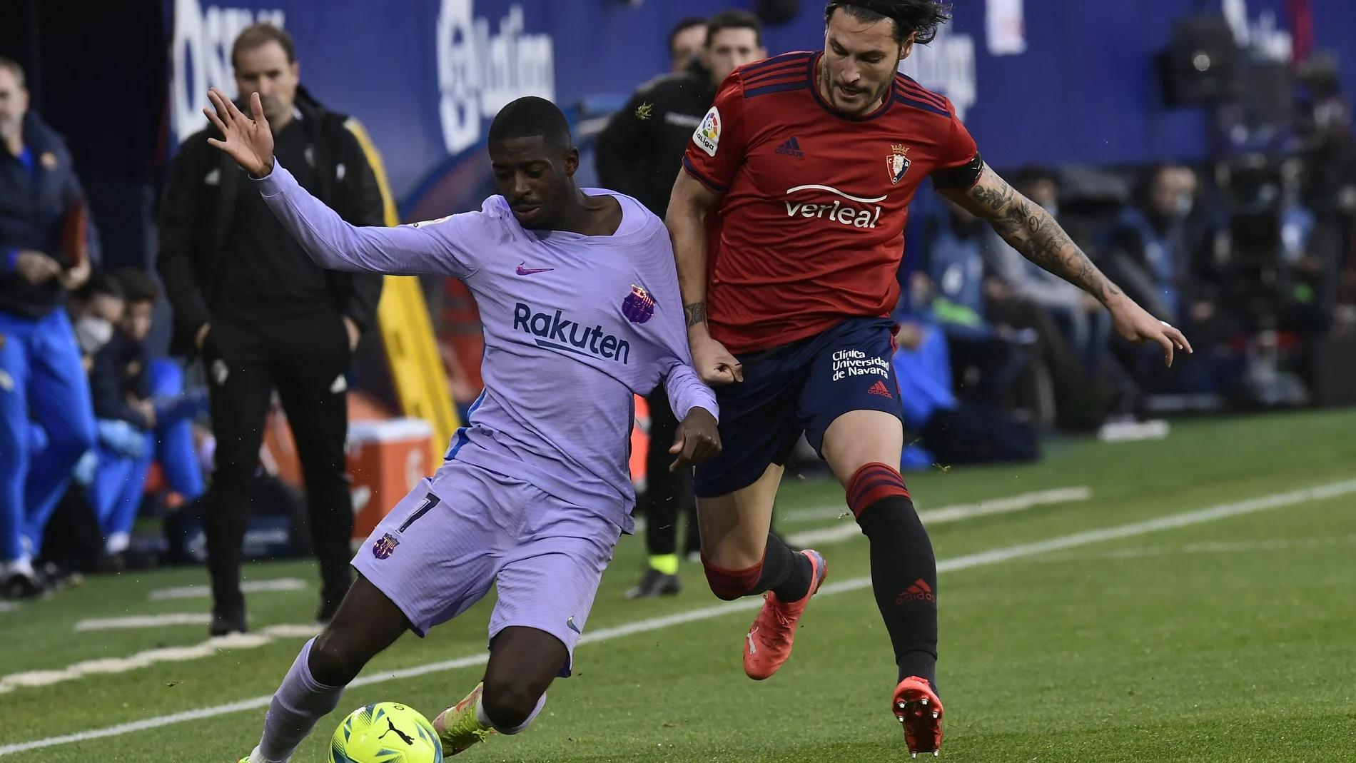 Juan Cruz con Osasuna.