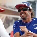 Fernando Alonso junto a Carlos Sainz.