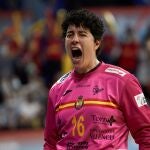 Merche Castellanos, portera de la selección