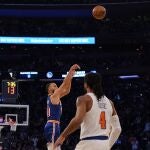 Stephen Curry, en el lanzamiento con el que superó el récord de Ray Allen