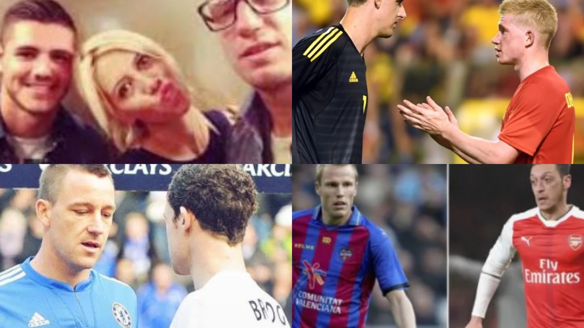 Futbolistas enfrentados por un lío de faldas