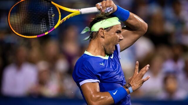 Nadal, en su último partido de este año. Fue a principios de agosto en Washington