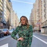 Rocío Flores con vestido.